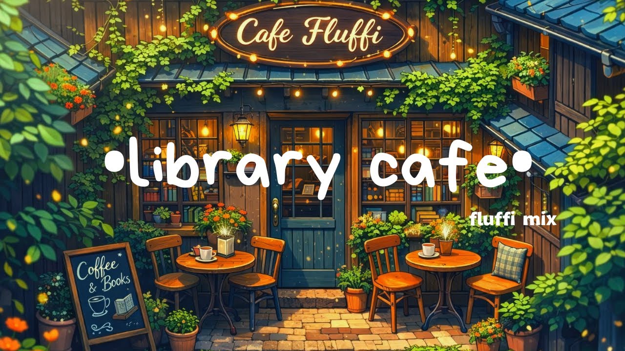 Library Café Lo-Fi ☕📚 | Cozy Beats for Studying, Reading & Focus