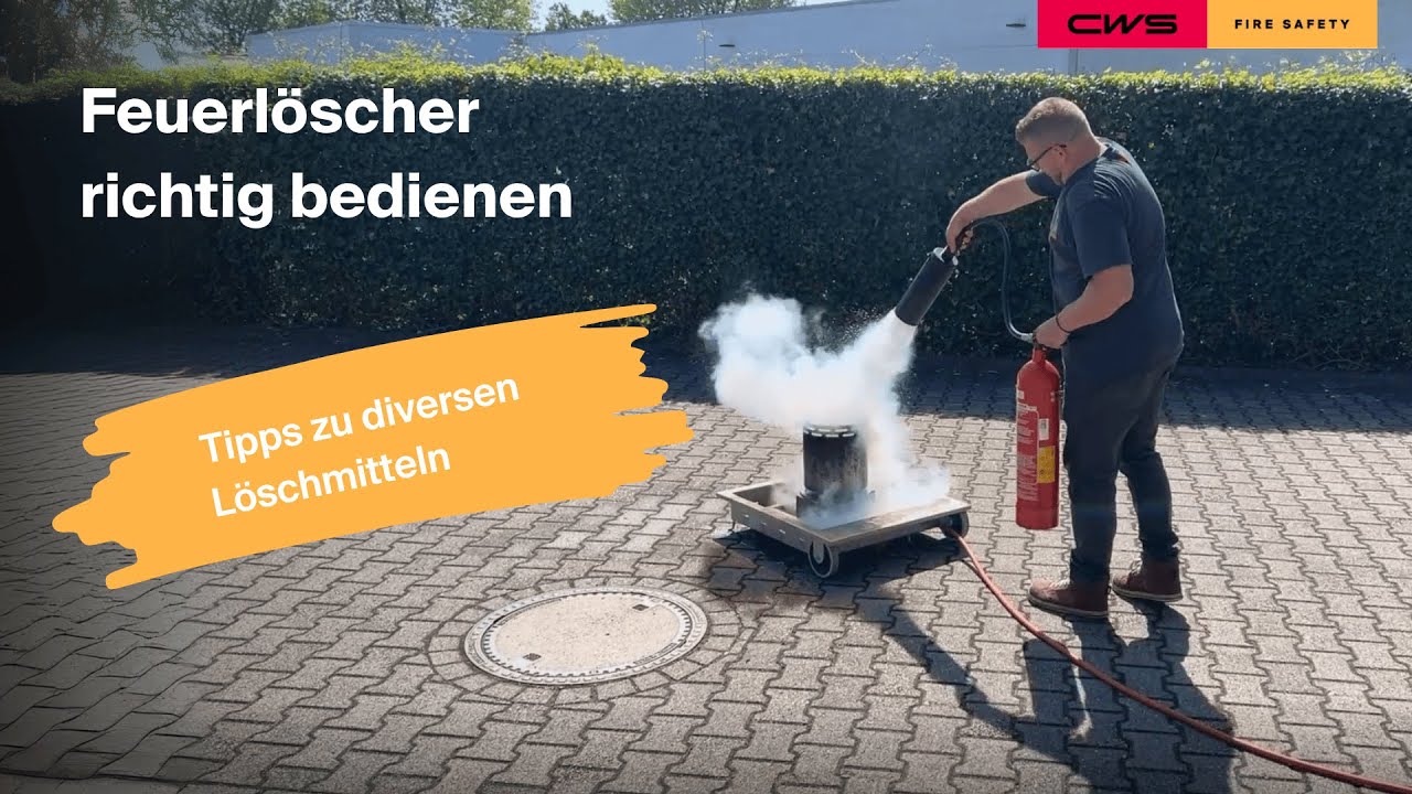 Feuerl&ouml;scher richtig bedienen I CWS Fire Safety
