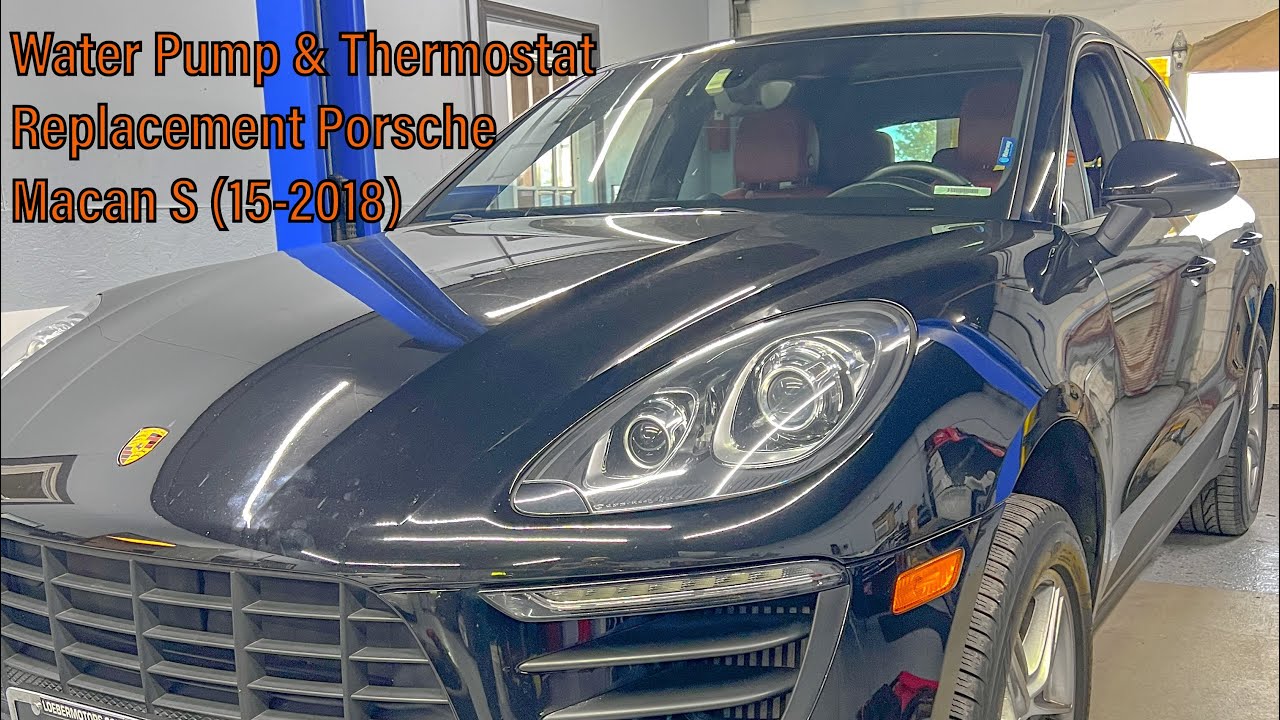 Перегрев Porsche Macan S — код неисправности P0597 — замена термостата и водяного насоса (15-2018)