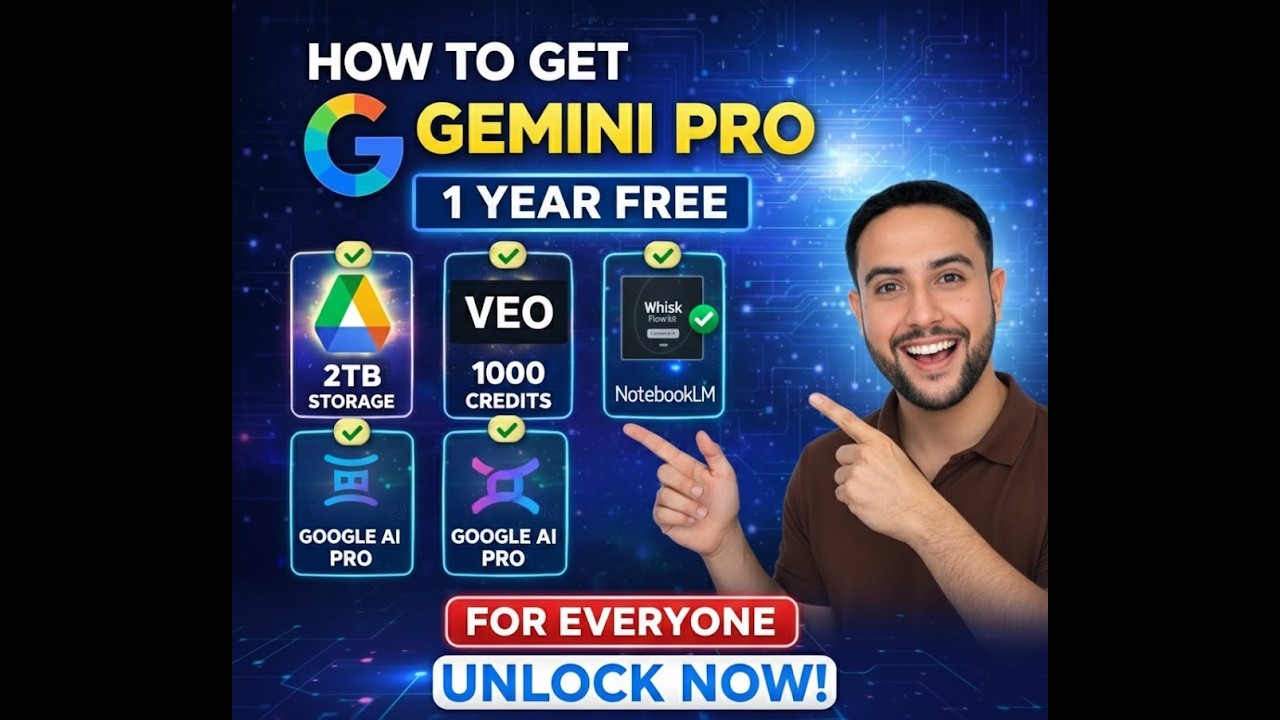 How to Get Gemini Pro FREE for 1 Year | Google AI Student Offer 2026 (Best for Search)