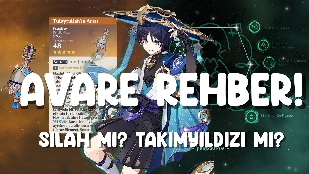 AVARE REHBER | GENSHIN IMPACT T&Uuml;RK&Ccedil;E REHBER