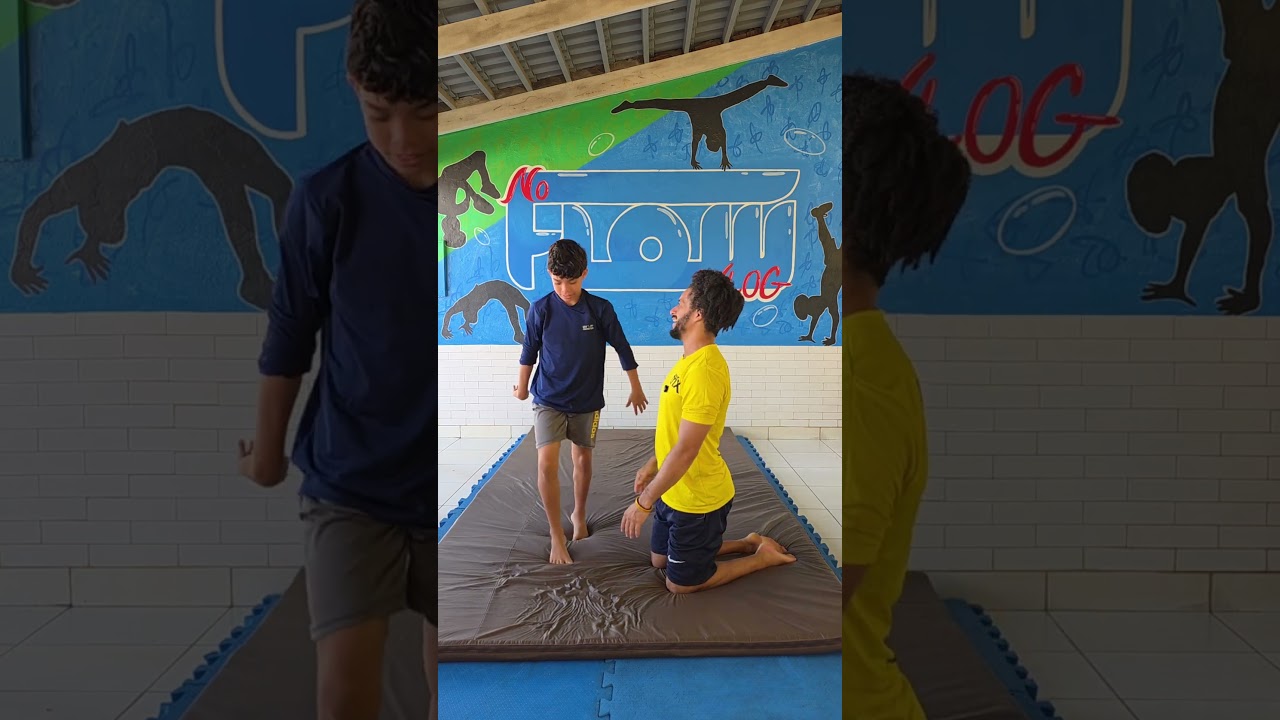 uma Aula de flic-flac #noflowvlog #parkour