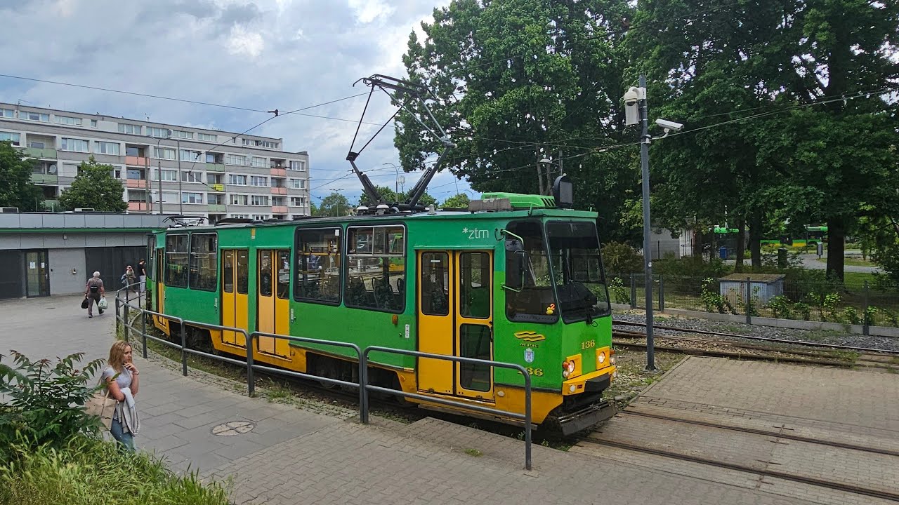 Konstal 105Na+105NaD #136+137. MPK Poznań, linia 8