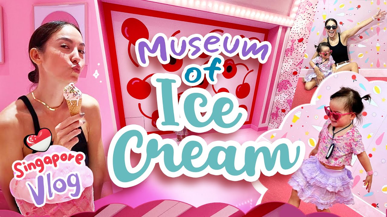Singapore Vlog มาเช็คอินถ่ายรูปกินไอศกรีมฟรี🍦  ที่สิงคโปร์!!🇸🇬 Museum of Ice cream | Ase Wang