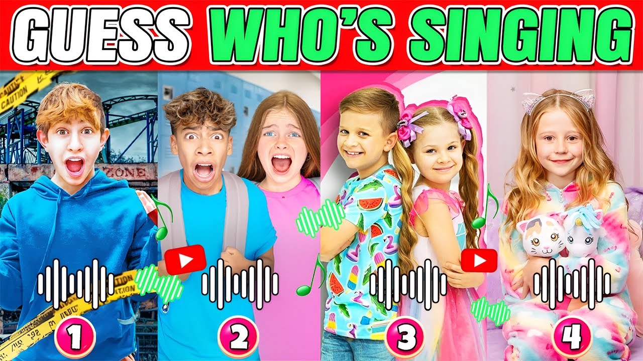 Guess Who's SINGING️️🎤🎵️ | Salish Matter, King Ferran, Like Nastya, Mr beast, Jojo Siwa