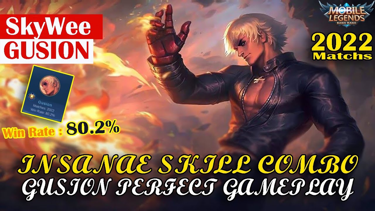 Insane Skill Combo - Gusion Perfect Gameplay By SkyWee [ SOtheaVIK ]  ~ MLBB