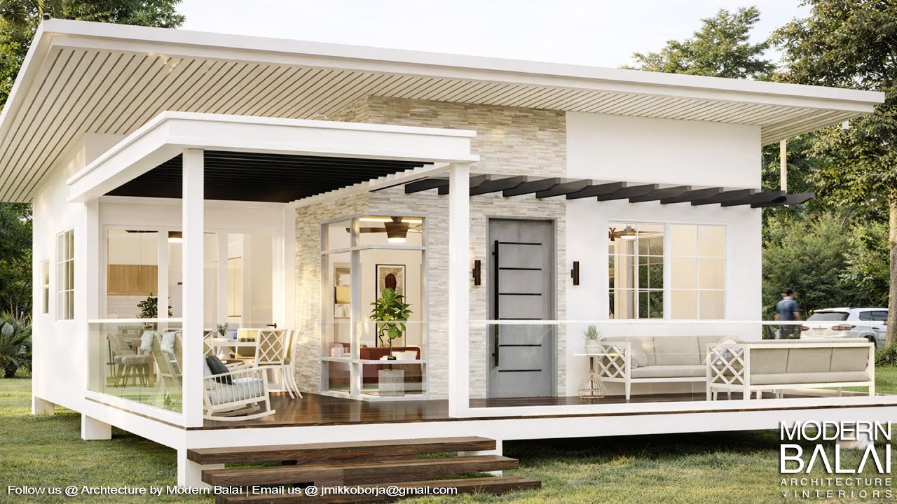 Simple House Design 3-Bedroom Small Farmhouse Idea | 108 sqm.
