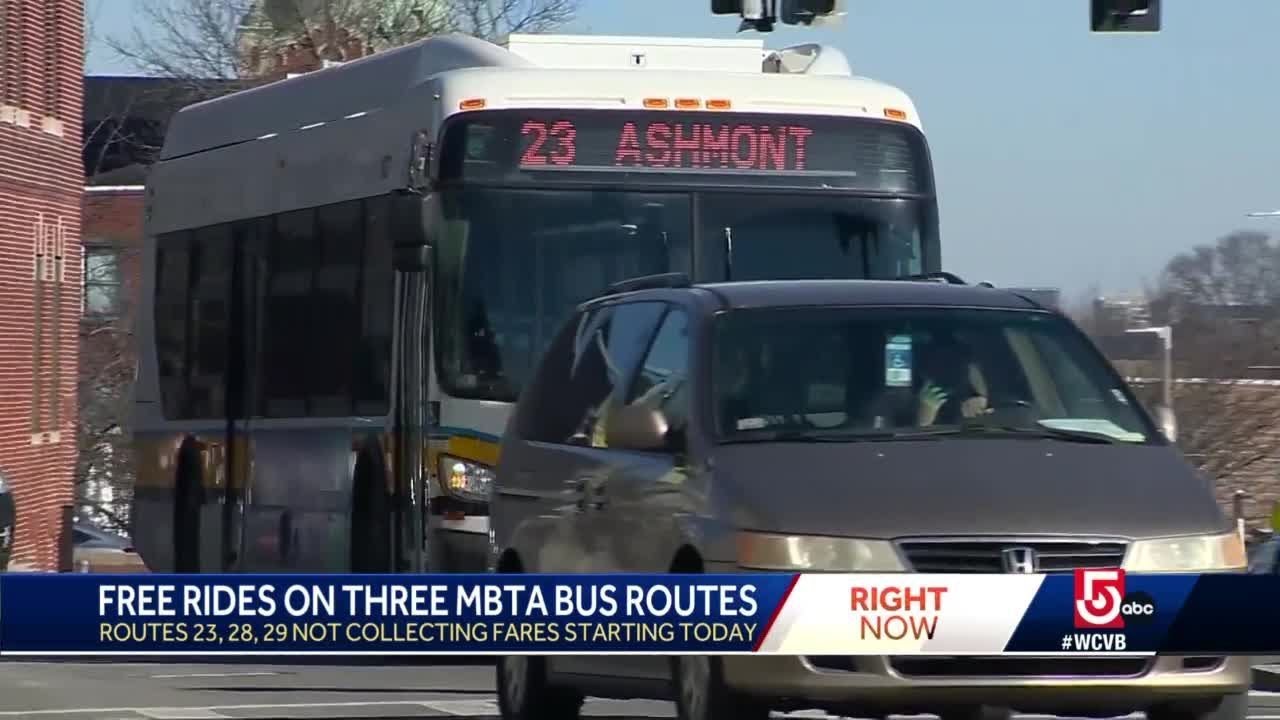 Free fares begin on 3 MBTA bus routes