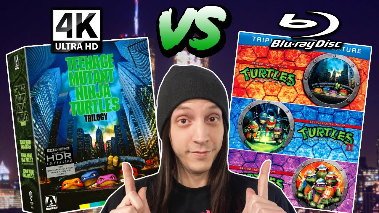Teenage Mutant Ninja Turtles Trilogy 4K VS Blu-ray