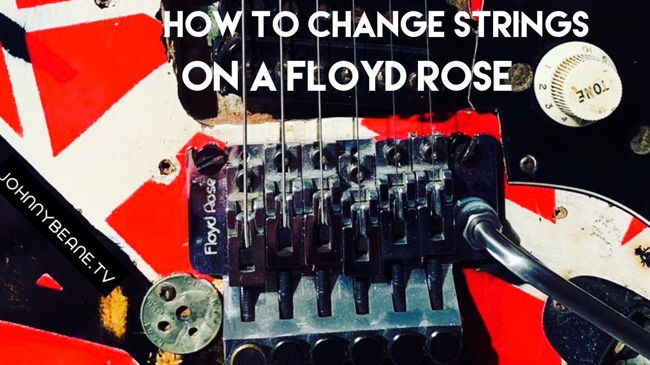 How to change strings on a Floyd Rose bridge