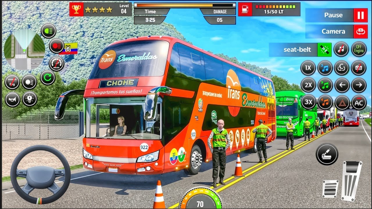  Top speed Bus games Bus draving indonesia  new game 😍😍 traffic mood 