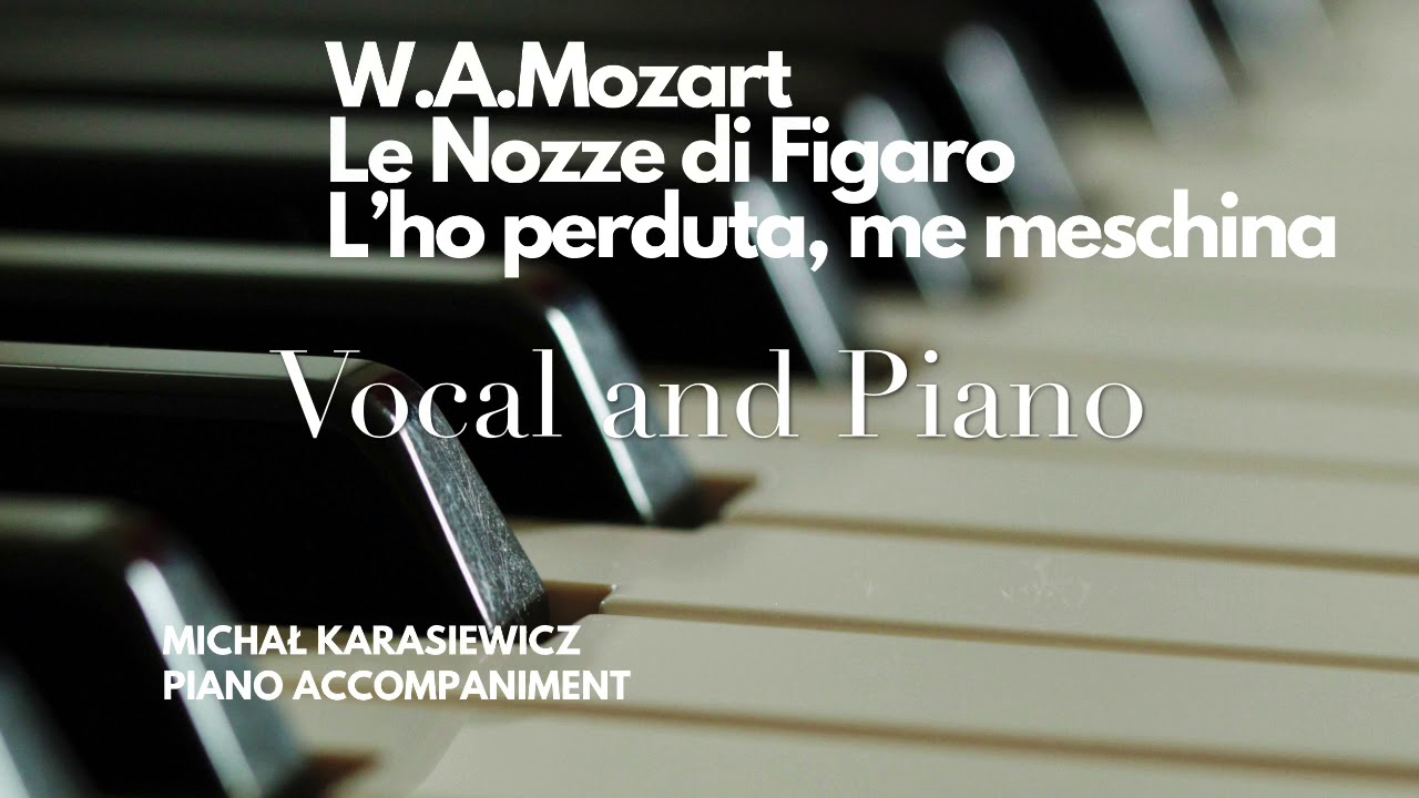 W.A.Mozart - „L’ho perduta, me meschina” from Le Nozze di Figaro KV 492