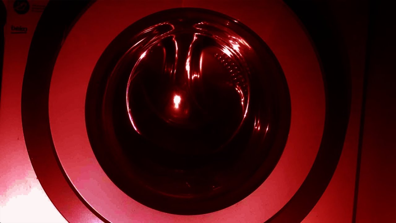 Washing machine spin cycle 8H + dark red light 😴