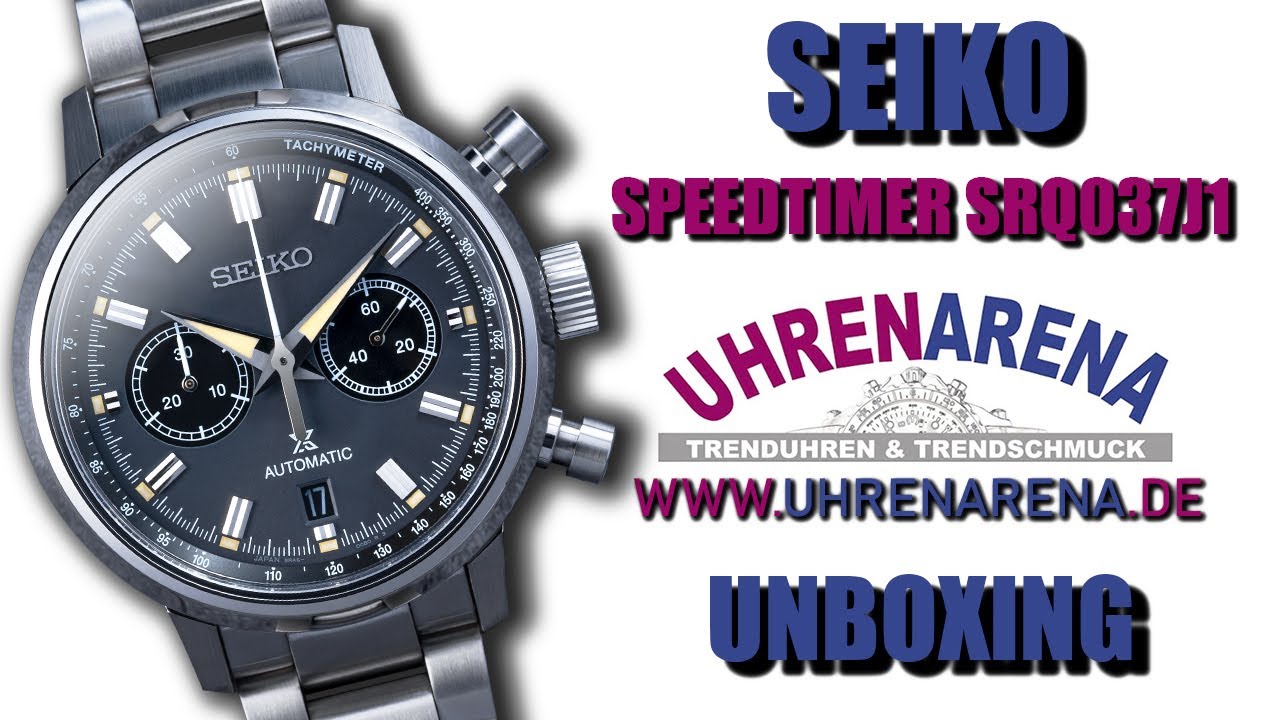 Seiko Speedtimer Automatik Chronograph SRQ037J1 | Unboxing | 4K | Uhrenarena