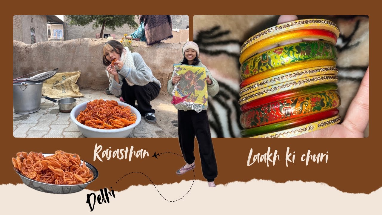 Made jalebi for the first time// flying kite for the first time// last day in Rajasthan #rajasthan 