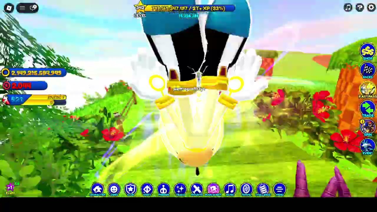 pegando o chronos silver no sonic speed simulator