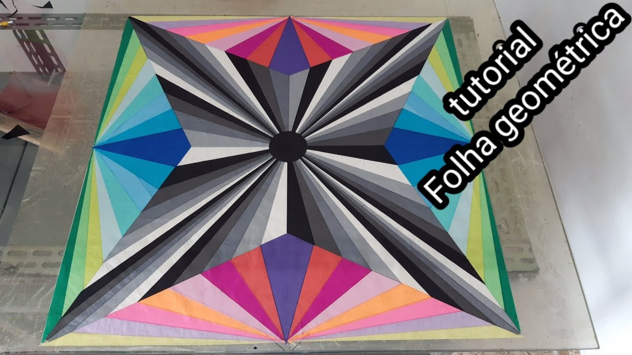 Como fazer folha geométrica para pipa de 90 cm