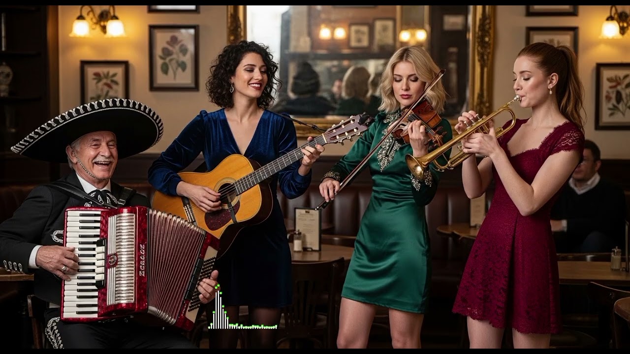Mariachi Twilight Polka – Warm Sunset Brass & Dancing Accordion Folk Vibes