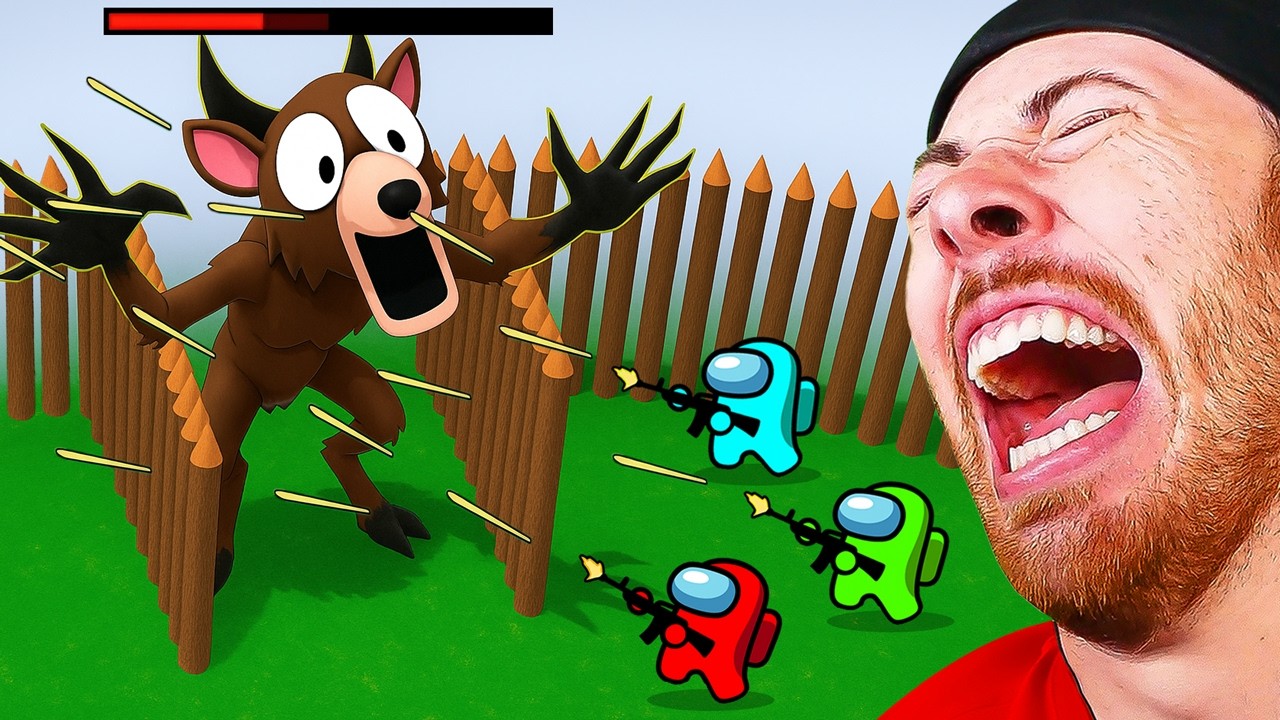 Mini Crewmates vs 99 NIGHTS IN THE FOREST! (Among Us Funny Animations)