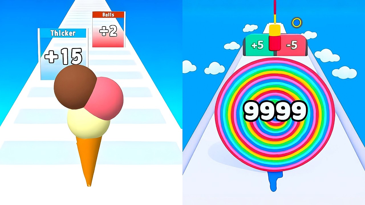 Ice Cream Rush vs Layer Man 3D 💥 100% Walkthrough SpeedRun Challenge!