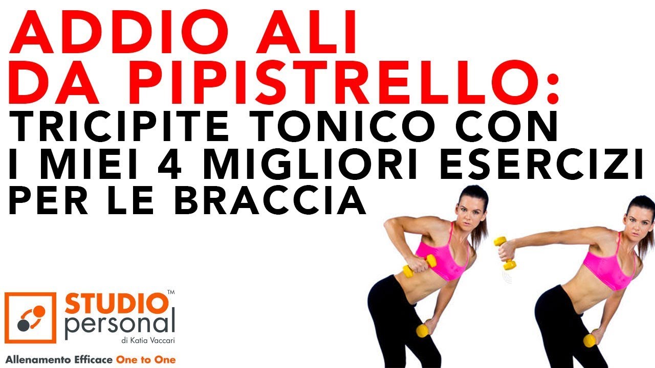 ALI DI PIPISTRELLO ADDIO: tricipiti tonici con i miei migliori 4 esercizi per le braccia