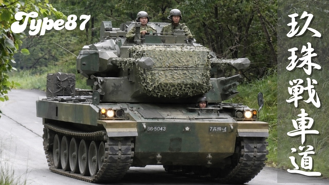 陸自唯一の機甲師団 第7師団 玖珠戦車道 を走行!! 10式戦車 87式自走高射機関砲 73式装甲車 ...etc.