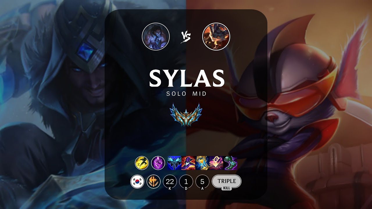 Sylas Mid vs Rumble - KR Challenger Patch 12.21