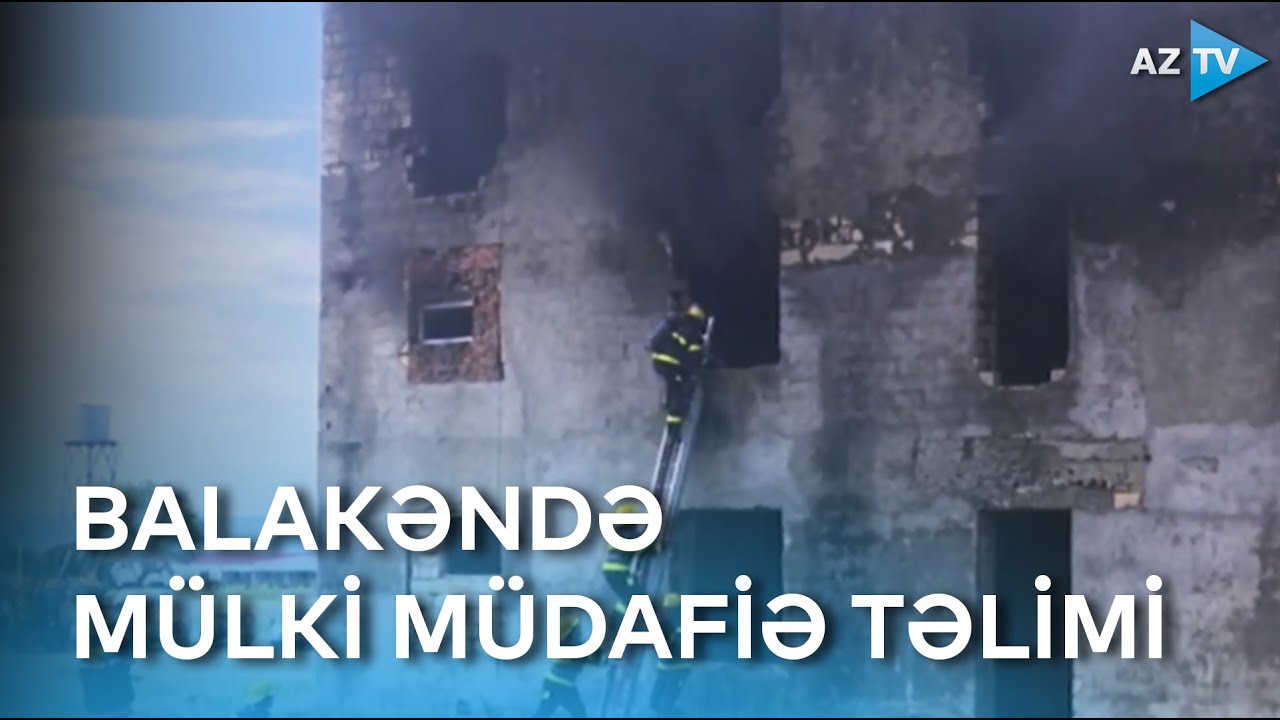 Balakəndə mülki müdafiə təlimi