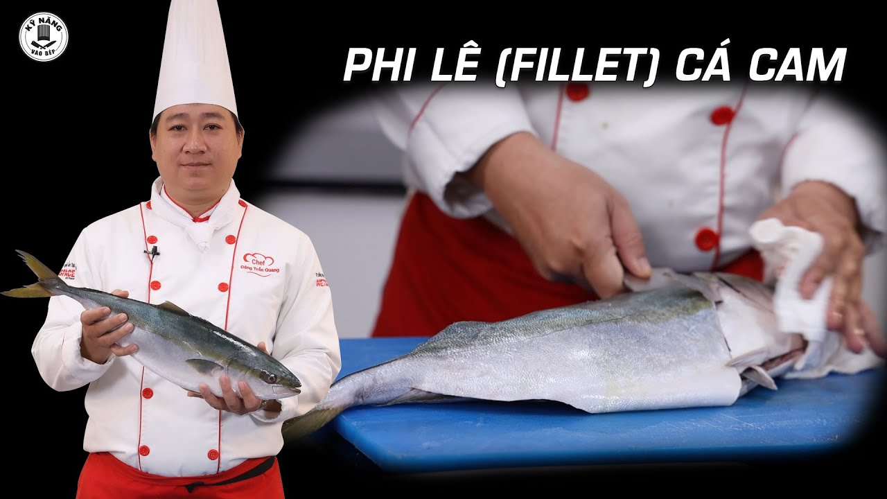 Cách Phi Lê Cá Cam (Fillet) đúng cách - Dạy học nấu ăn | Kỹ Năng Vào Bếp