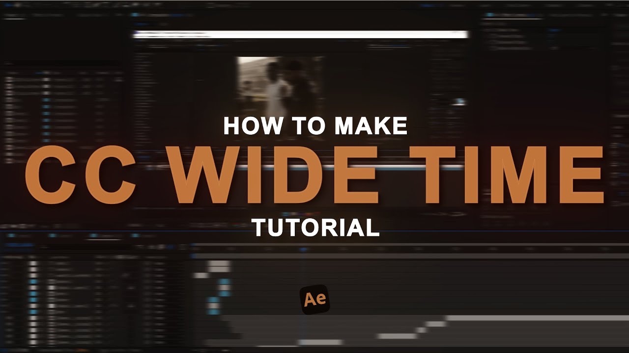 как сделать плавный эффект CC WIDE TIME за 1 минуту &mdash; урок по After Effects