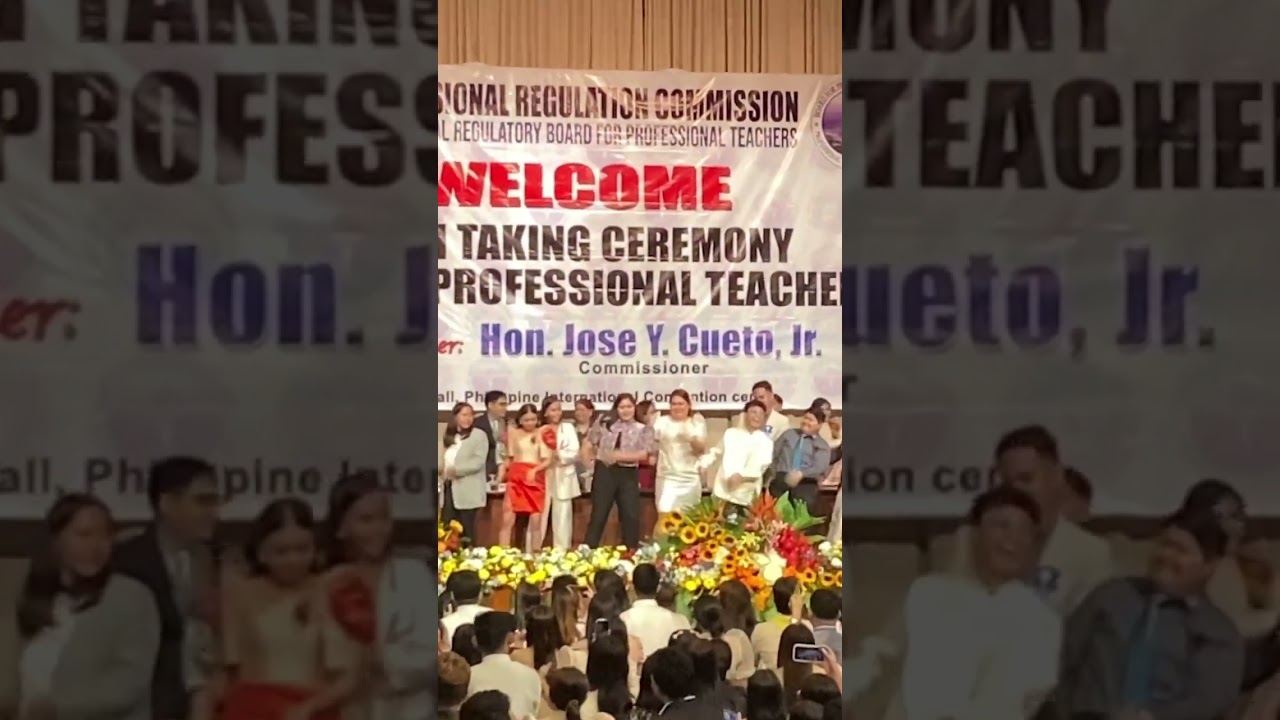 OATH TAKING CEREMONY FOR NEWLY LICENSED TEACHER #teacher #foryou #fyp #oathceremony #boardexam #lpt