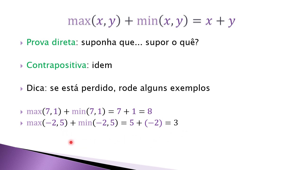 Exercício de prova por casos