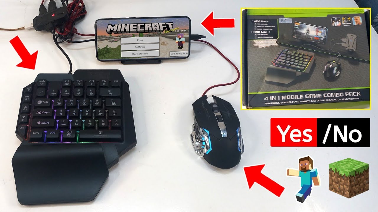 4 in 1 Mobile Game Combo Pack Se Minecraft GamePlay Yes or No