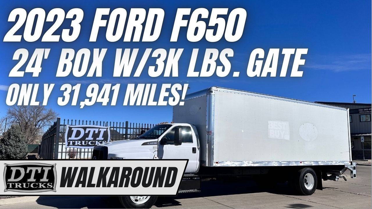 2023 Ford F650 24' Box Truck, 3,000 Lbs. Capcity Liftgate