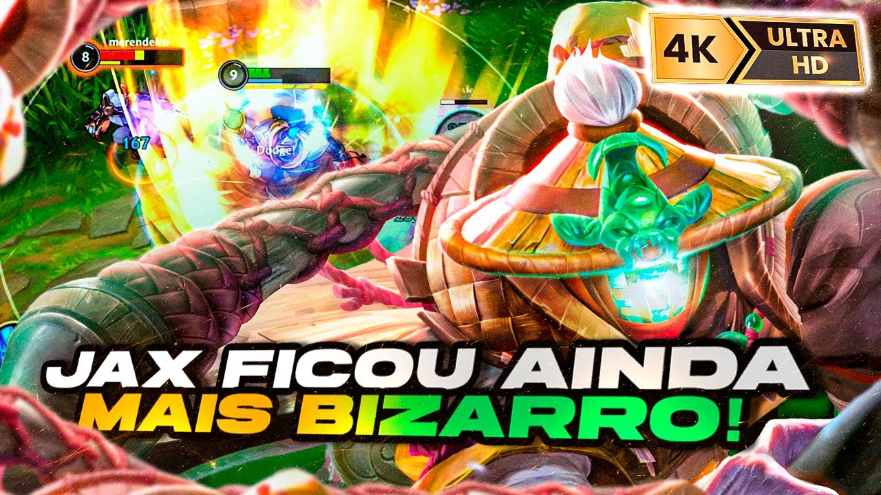 COMO CARREGAR TODOS OS JOGOS DE JAX | LOL WILD RIFT
