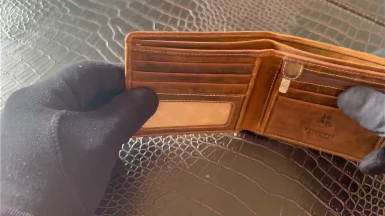 Visconti Hunter Shield Leather Wallet Review | RFID Protected Natural Elegance