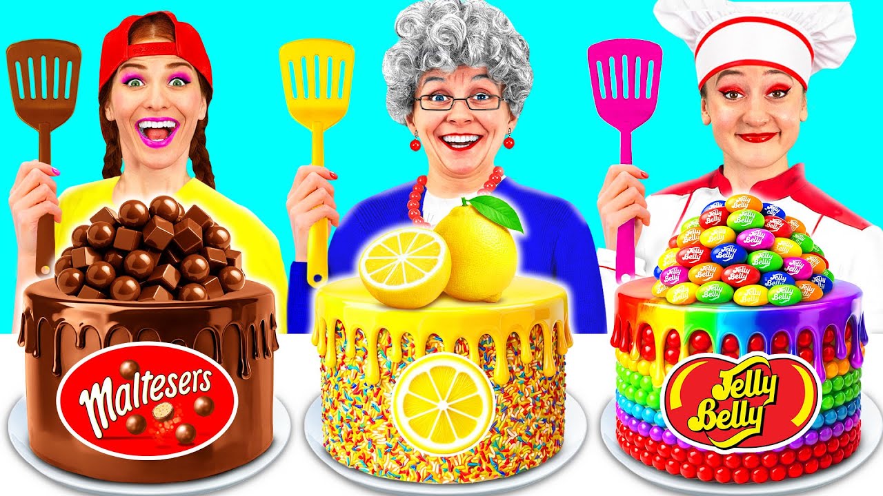 Кулинарный Челлендж: Я против Бабушки | Вкусные Рецепты с Едой от PaRaRa Challenge