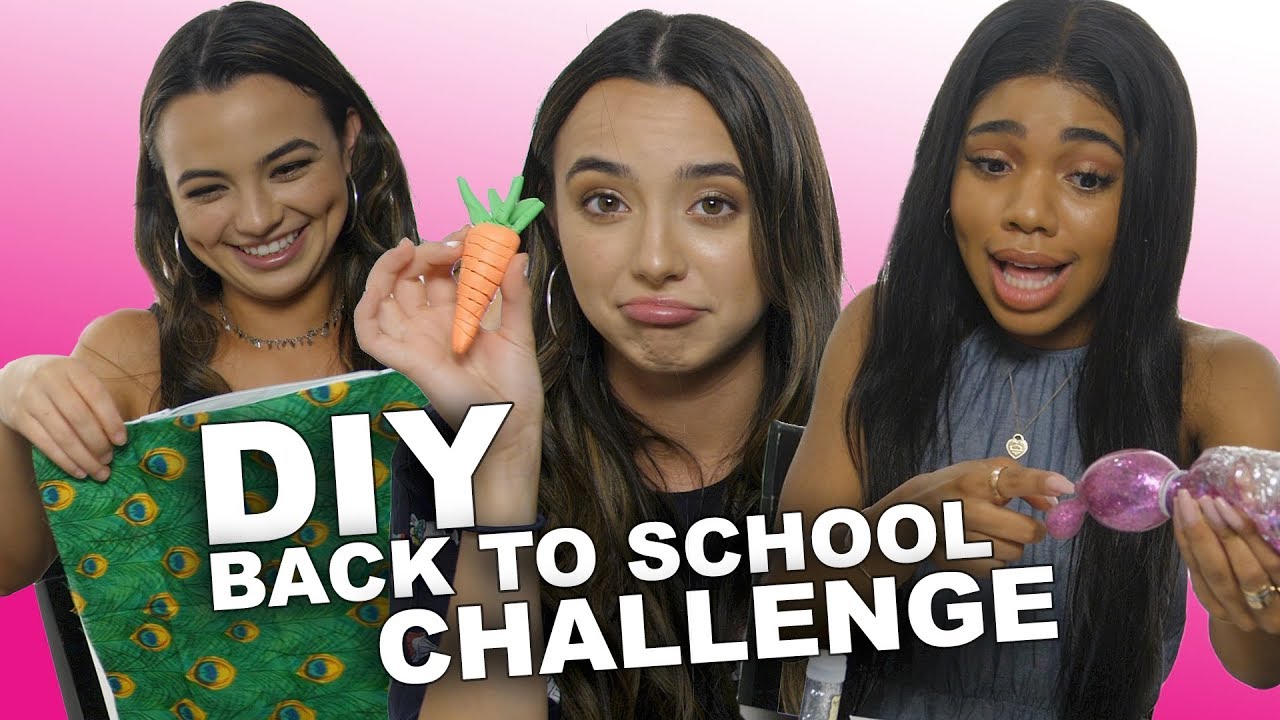 DIY BACK TO SCHOOL CHALLENGE - Merrell Twins w/Teala Dunn