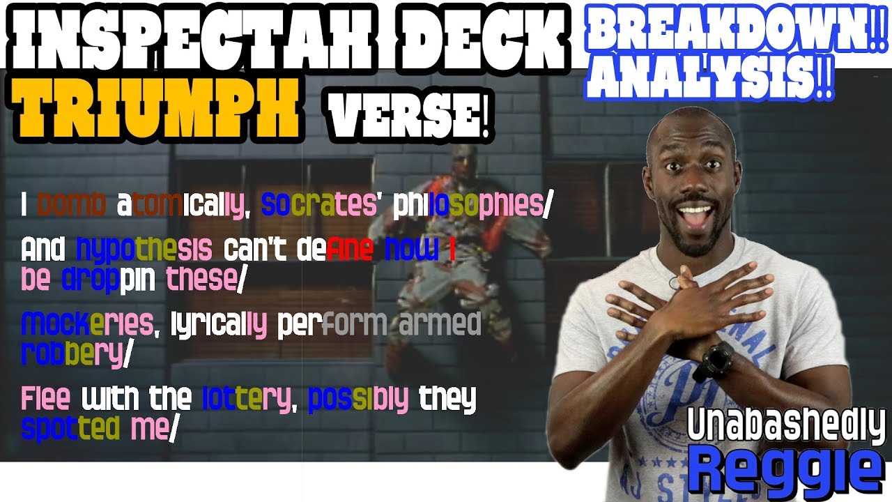 Triumph Verse от Inspectah Deck — классический разбор куплета | Реакция