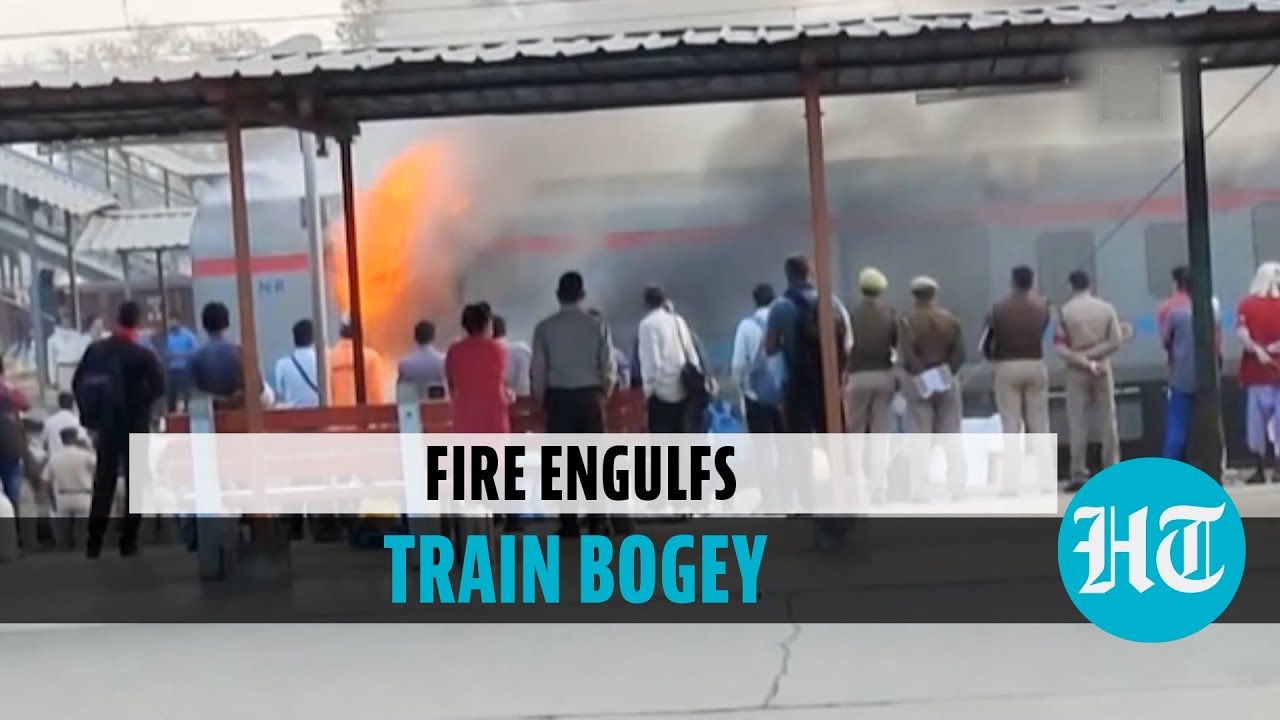Watch: Fire breaks out in Lucknow-bound Shatabdi Express, passengers safe