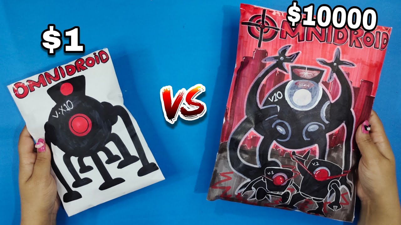 🤖$1 VS $10000 THE INCREDIBLES OMNIDROIDS BLIND BAG😱 Omnidroid V.X2 kills Phylange,V.X10,Supers| ASMR