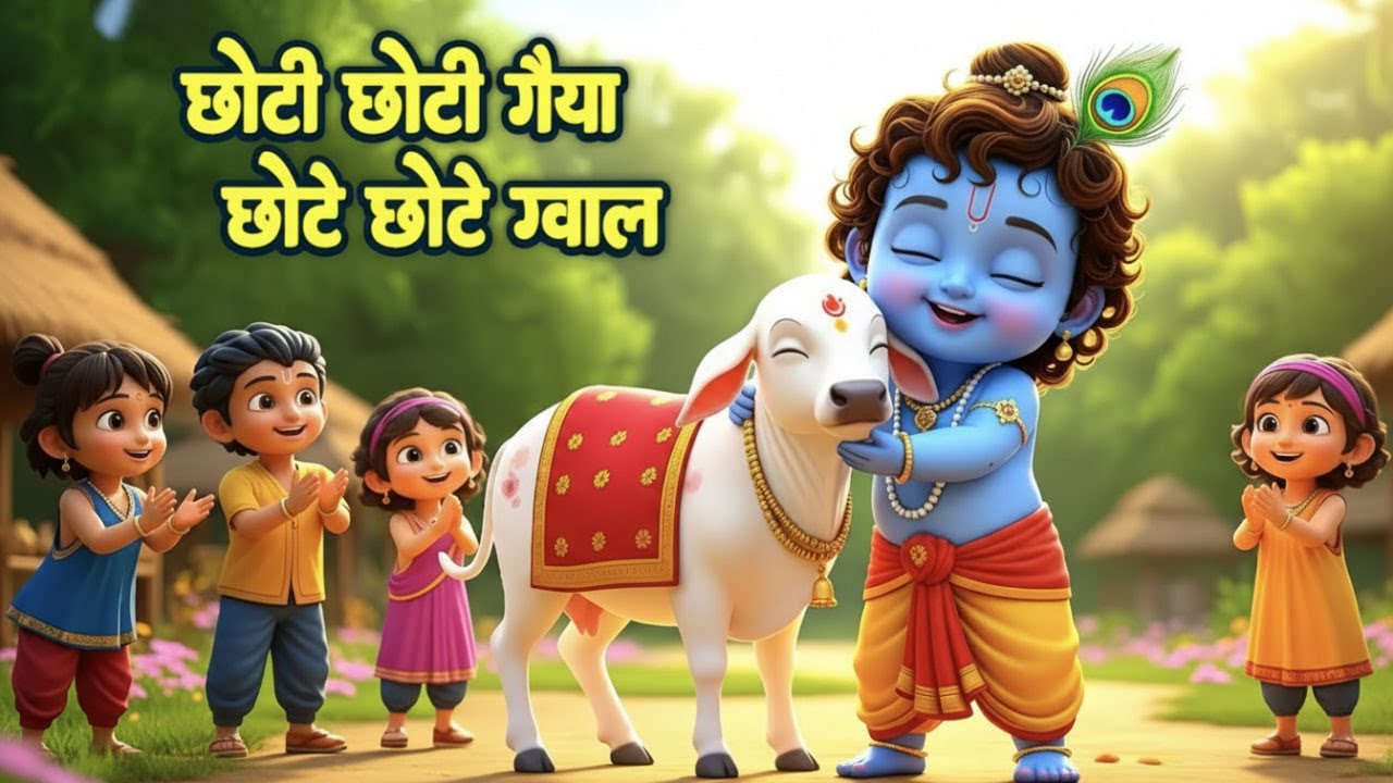 छोटी छोटी गैया छोटे छोटे ग्वाल।Choti Choti Gaiya Chote Chote Gwal|Krishna Bhajan|Little Krishna Song