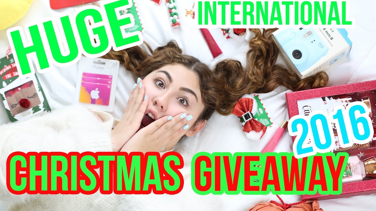 HUGE Christmas giveaway 2016 | Instax camera, lush, soap, iTunes gift card and more!