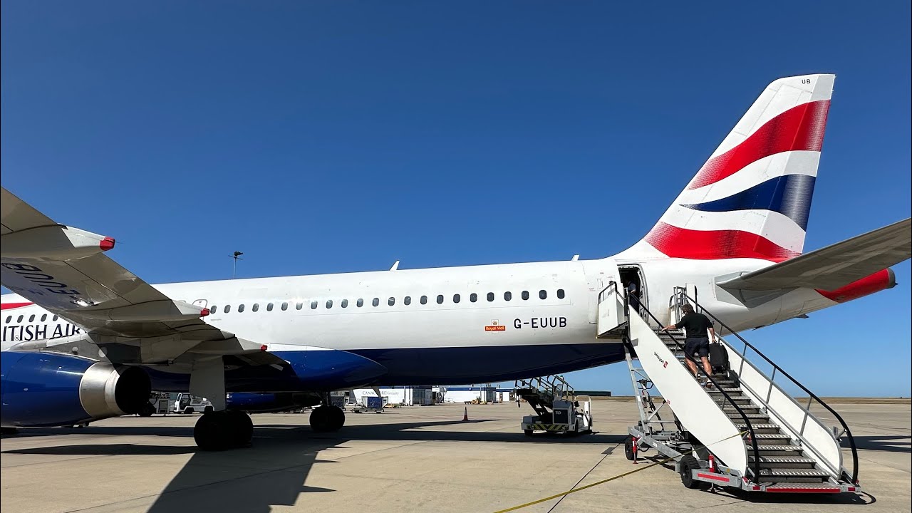 British Airways A320 | TOGA Takeoff from Short Runway Jersey