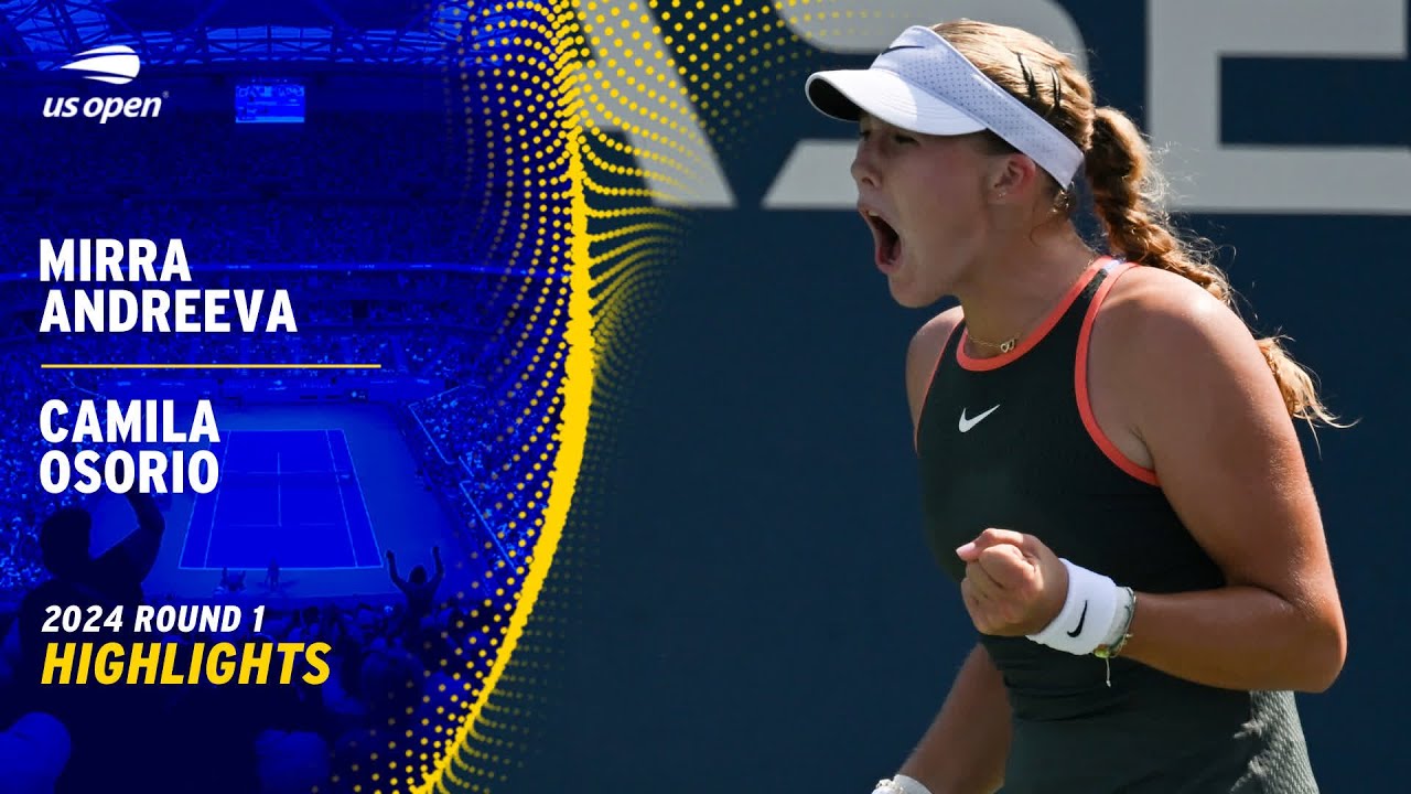 Mirra Andreeva vs. Camila Osorio Highlights | 2024 US Open Round 1
