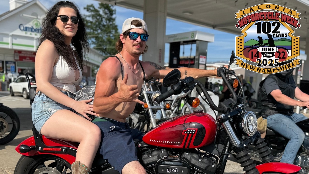 Police Chase Motorcycles at Laconia Bike Week!