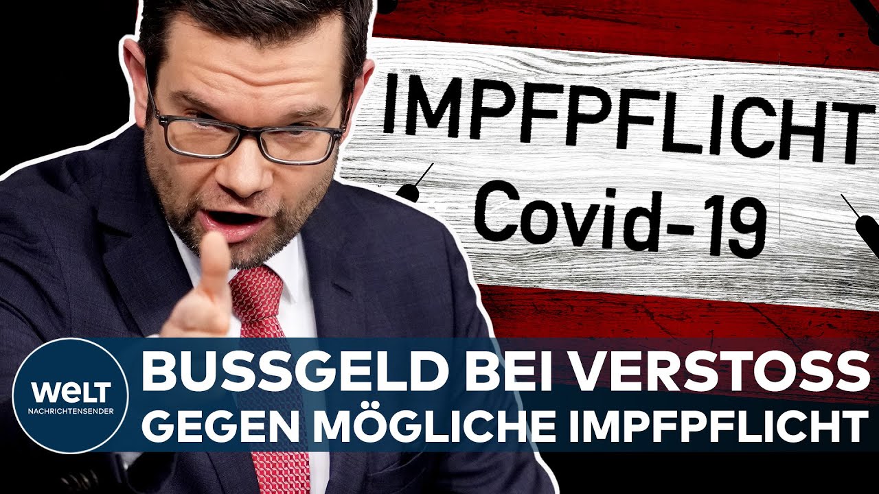 CORONA: Justizminister Buschmann f&uuml;r Bu&szlig;gelder bei Versto&szlig; gegen m&ouml;gliche Impfpflicht I WELT News