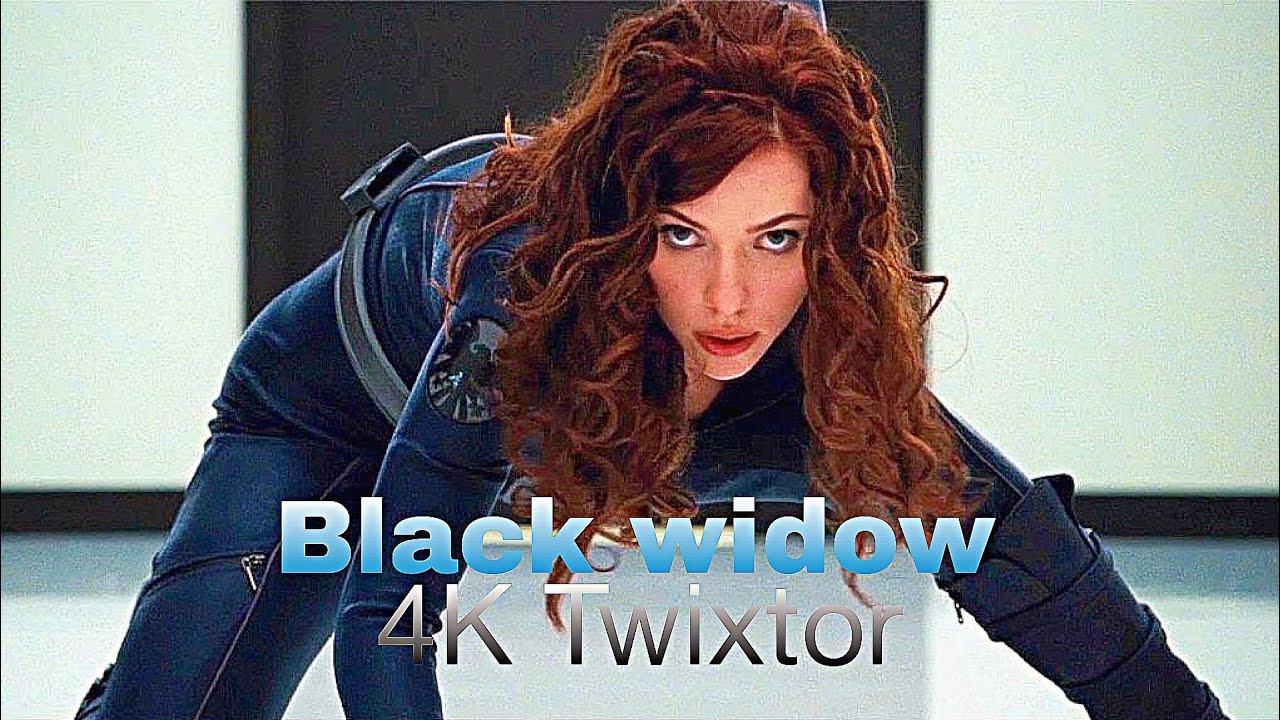 Black widow 4K twixtor || Black widow scene pack 