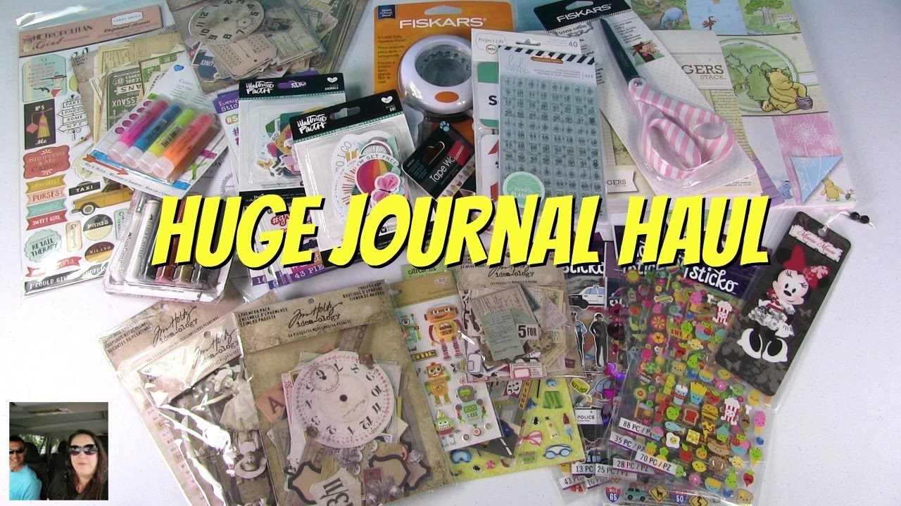 Huge Journal Planner Scrapbook Haul Joanns Walmart Amazon & Ebay | PaulAndShannonsLife