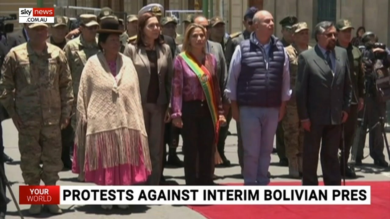 Bolivia protests over government which came to power through a &lsquo;military coup&rsquo;